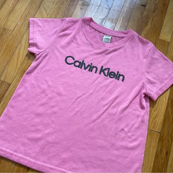 Calvin Klein Lot 4 Piece Girls Pajama Sets Size Medium 10/12 Pink Gray - Picture 13 of 16